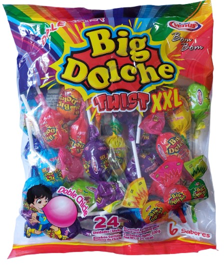BOMBON BIG DOLCHE TWIST XXL SURTIDO 22 gr