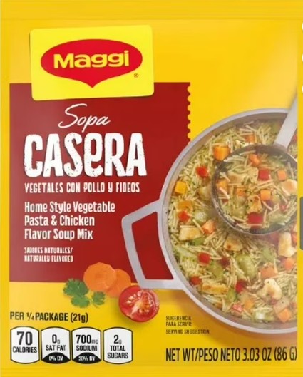 MAGGI CASERAS CHKN W VEGE SOUP